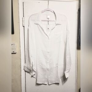 SHADE and SHORE White Long Sleeve Cover-up/Shirt Size XS (0-2)